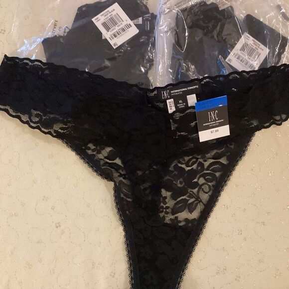 COPY - NWT. INC Intern’l Concepts Brand, a Macy’s Brand, Women’s XL Black Lacy … - Picture 2 of 10